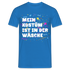 Lustiges Faschings Shirt Mein Kostüm ist in der Wäsche Karneval T-Shirt - Royalblau