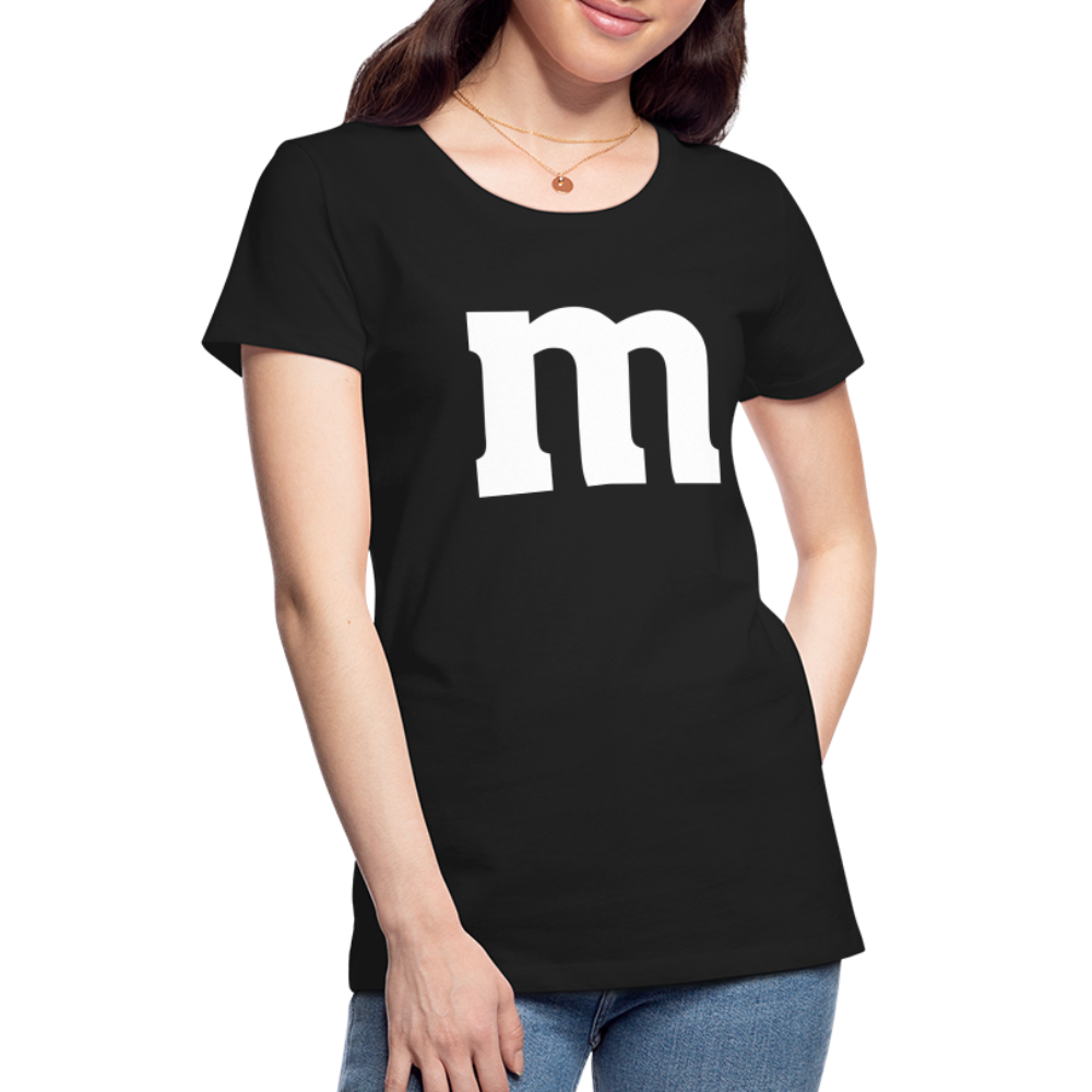 M Partner Shirt Lustiges Design für Paare Partner und Familie T-Shirt - Schwarz
