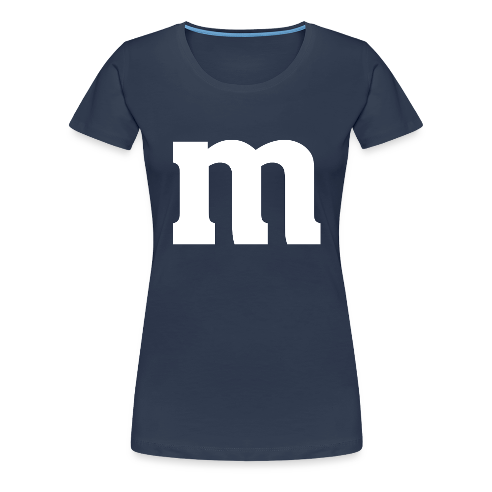 M Partner Shirt Lustiges Design für Paare Partner und Familie T-Shirt - Navy