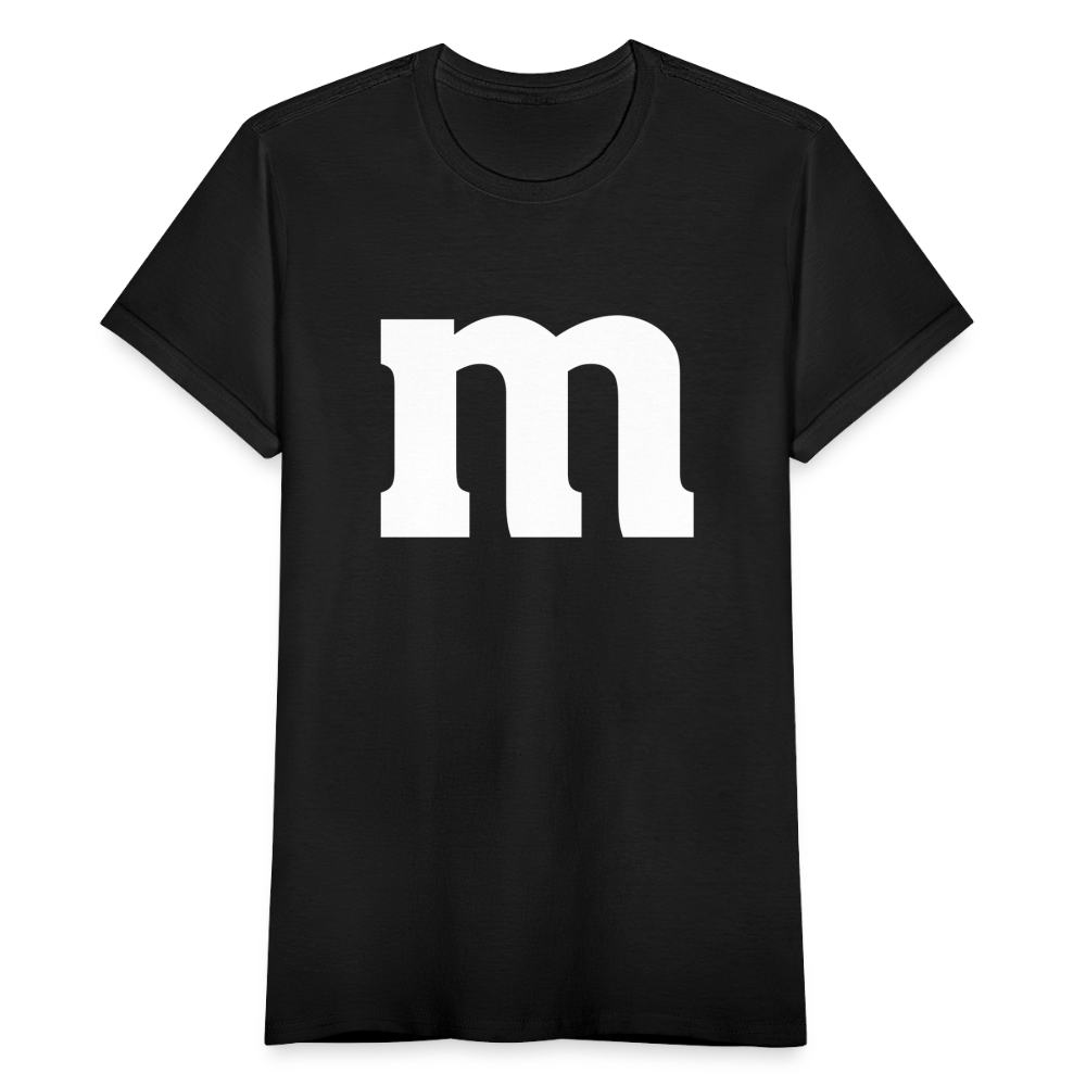 M Partner Shirt Lustiges Design für Paare Partner und Familie Frauen T-Shirt - Schwarz