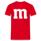 M Partner Shirt Lustiges Design für Paare Partner und Familie Unisex T-Shirt - Rot