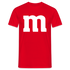 M Partner Shirt Lustiges Design für Paare Partner und Familie Unisex T-Shirt - Rot