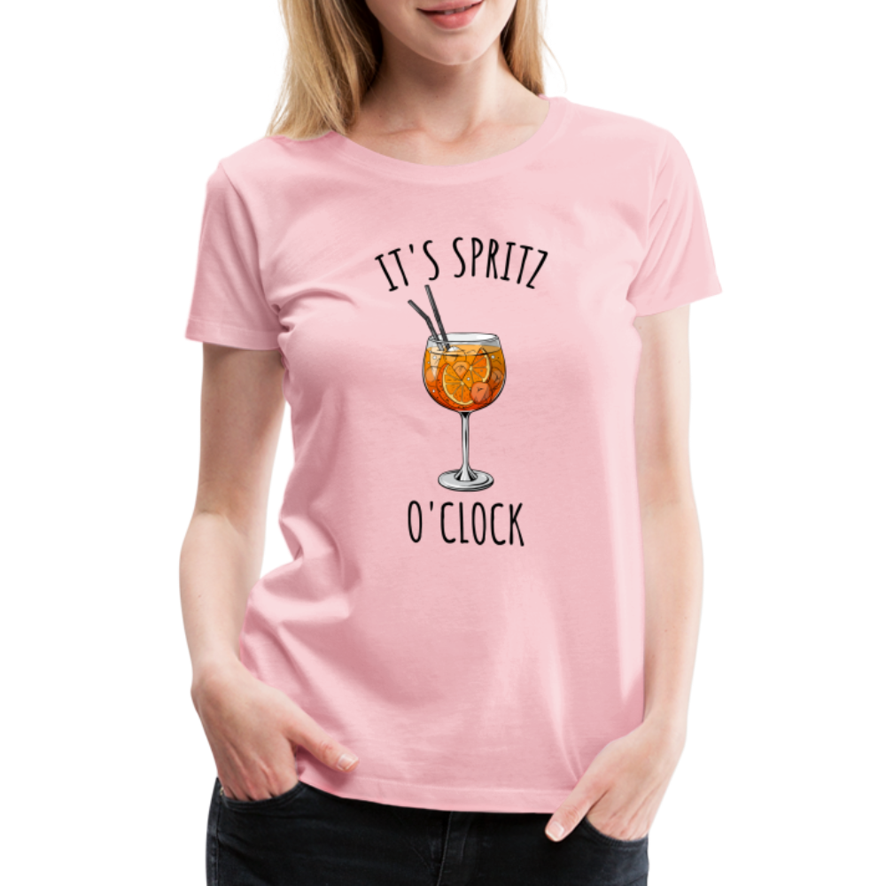 It's Spritz O'Clock Aperol Spritz Alkohol Sommer Spruch Frauen Premium T-Shirt - Hellrosa