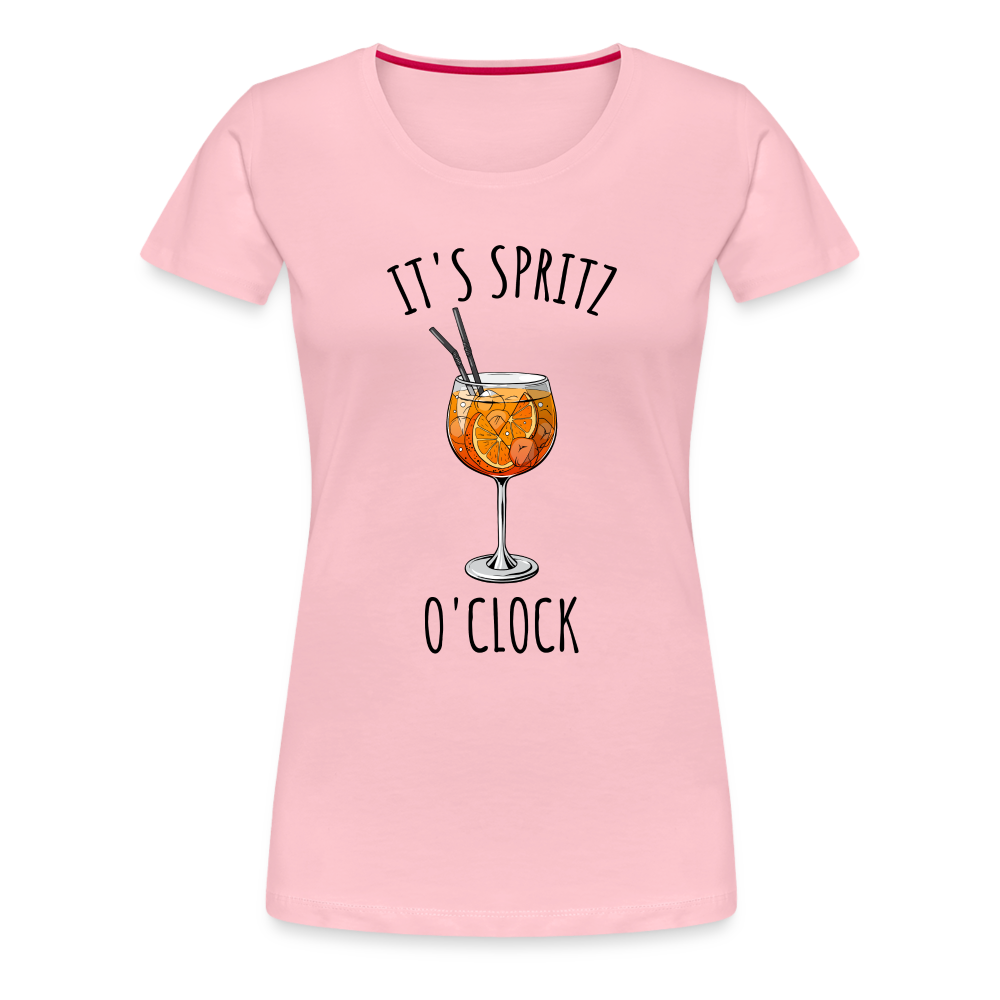 It's Spritz O'Clock Aperol Spritz Alkohol Sommer Spruch Frauen Premium T-Shirt - Hellrosa