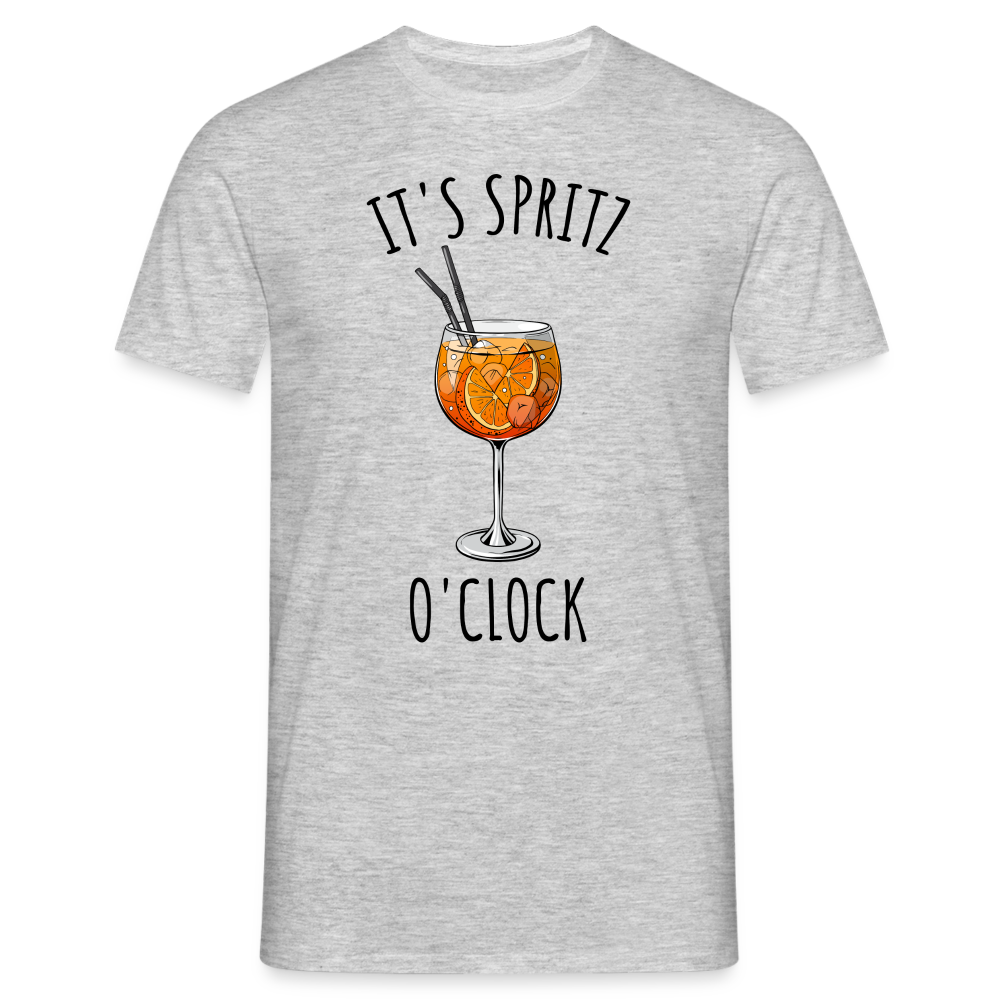 It's Spritz O'Clock Aperol Spritz Alkohol Sommer Spruch T-Shirt - Grau meliert