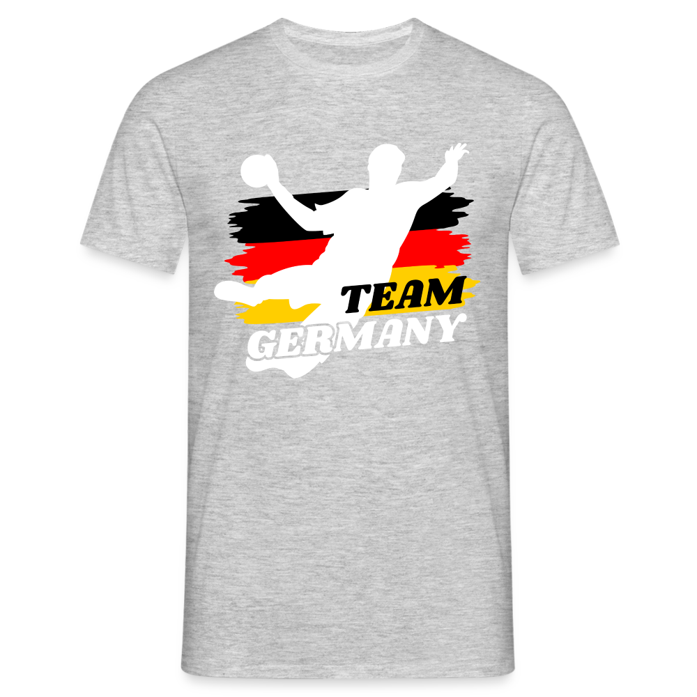 Handball Sport Team Deutschland Germany Handball Fan T-Shirt - Grau meliert