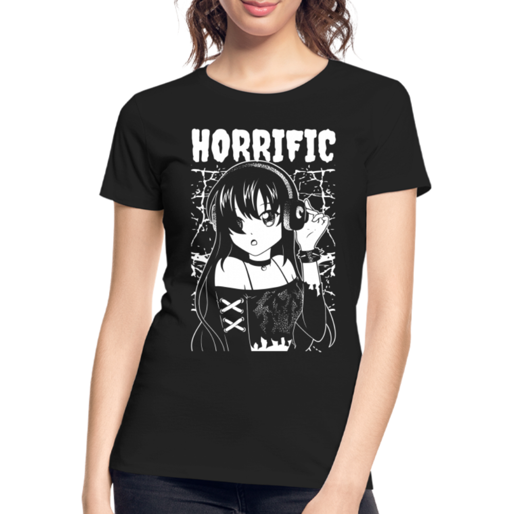 Dark Anime Girl Horrific Anime Fan Frauen Premium Bio T-Shirt - Schwarz