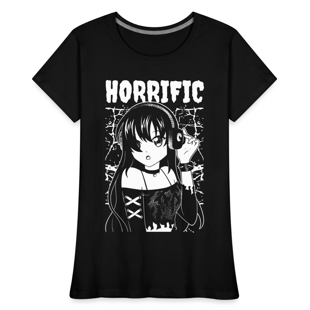 Dark Anime Girl Horrific Anime Fan Frauen Premium Bio T-Shirt - Schwarz