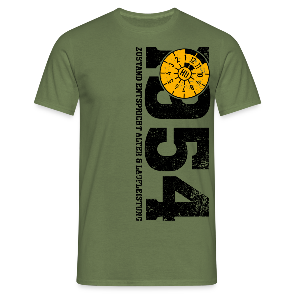 70. Geburtstag Zustand 1954 TÜV Lustiges Mechaniker Geschenk T-Shirt - Militärgrün