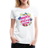 80er 90er Jahre Party Thema Party Outfit 80s Girl Frauen Premium T-Shirt - weiß