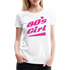 80er Jahre Party Outfit 80s Girl Frauen Premium T-Shirt - weiß