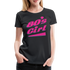 80er Jahre Party Outfit 80s Girl Frauen Premium T-Shirt - Schwarz