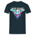 Pegasus geflügeltes Pferd Wild Heart 80s Style T-Shirt - Navy