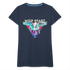 Pegasus geflügeltes Pferd Wild Heart 80s Style Frauen Premium T-Shirt - Navy