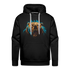 Brüllender Bär Wütender Bär Starker Bär Premium Hoodie - Schwarz