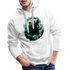 Brüllender Bär Wildnis Starker Bär Männer Premium Hoodie - weiß