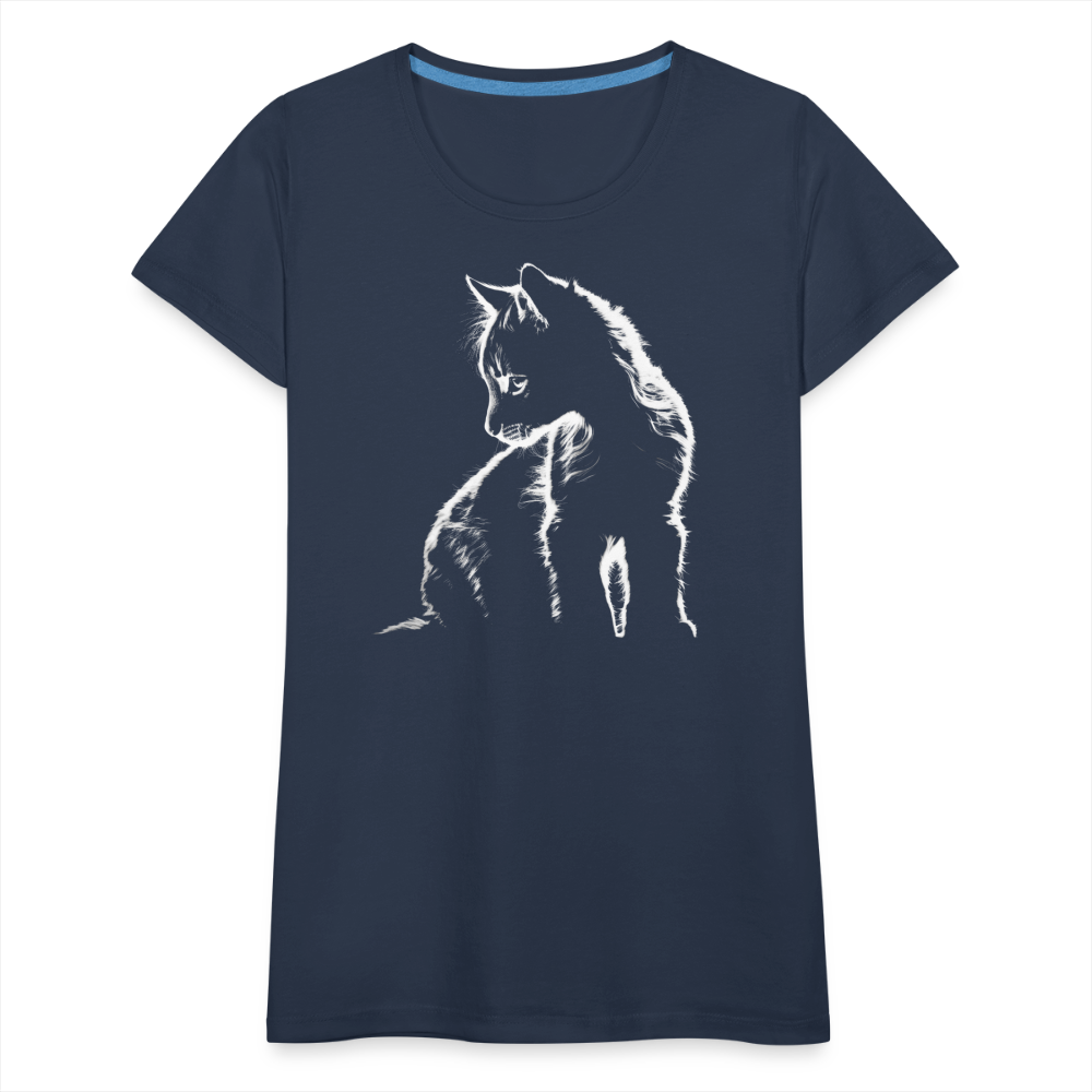 Süße Katze - Sweat Kitty - Baby Katze - Frauen Premium T-Shirt - Navy