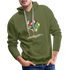 80s 90s Zauberwürfel Zerlaufen Retro Style Männer Premium Hoodie - Olivgrün