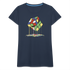 80s 90s Zauberwürfel Zerlaufen Retro Style Frauen Premium T-Shirt - Navy