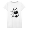 Süßer Panda Bär isst Shirt Stoff - Frauen Premium T-Shirt - weiß