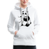 Süßer Panda Bär isst Hoodie Stoff - Frauen Premium Hoodie - weiß