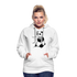 Süßer Panda Bär isst Hoodie Stoff - Frauen Premium Hoodie - weiß