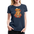 Horror Teddy Bär - Ich Bin Okay Lustig - Frauen Premium T-Shirt - Navy