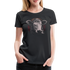 Lustige Kuh Retro Style Kuh Bauer Kuhliebhaber Vegan Fan Frauen Premium T-Shirt - Schwarz