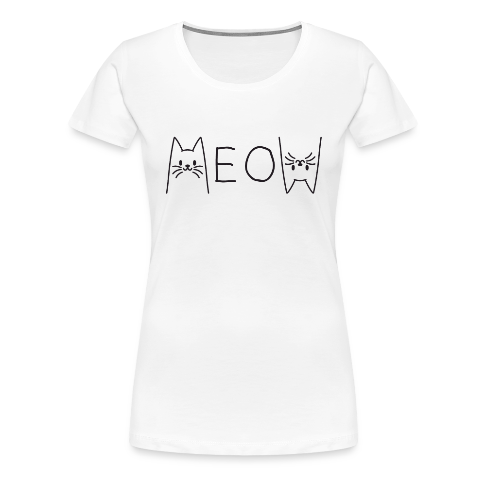 Süße Katzen Kitty Baby Katze Katzen Liebhaber Frauen Premium T-Shirt - weiß