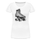 80s 90s Style Rollerskates Rollschuh Frauen Premium T-Shirt - weiß