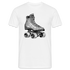 80s 90s Style Rollerskates Rollschuh T-Shirt - weiß