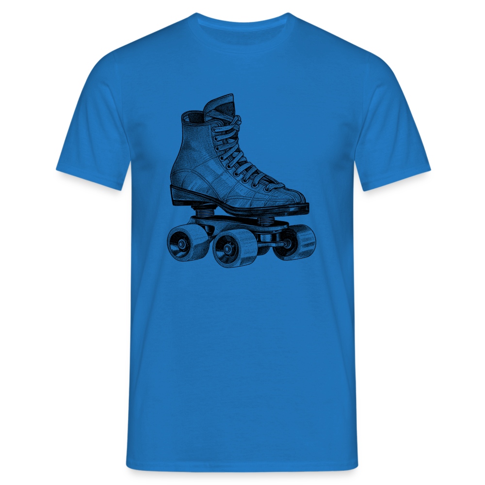 80s 90s Style Rollerskates Rollschuh T-Shirt - Royalblau