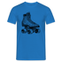 80s 90s Style Rollerskates Rollschuh T-Shirt - Royalblau