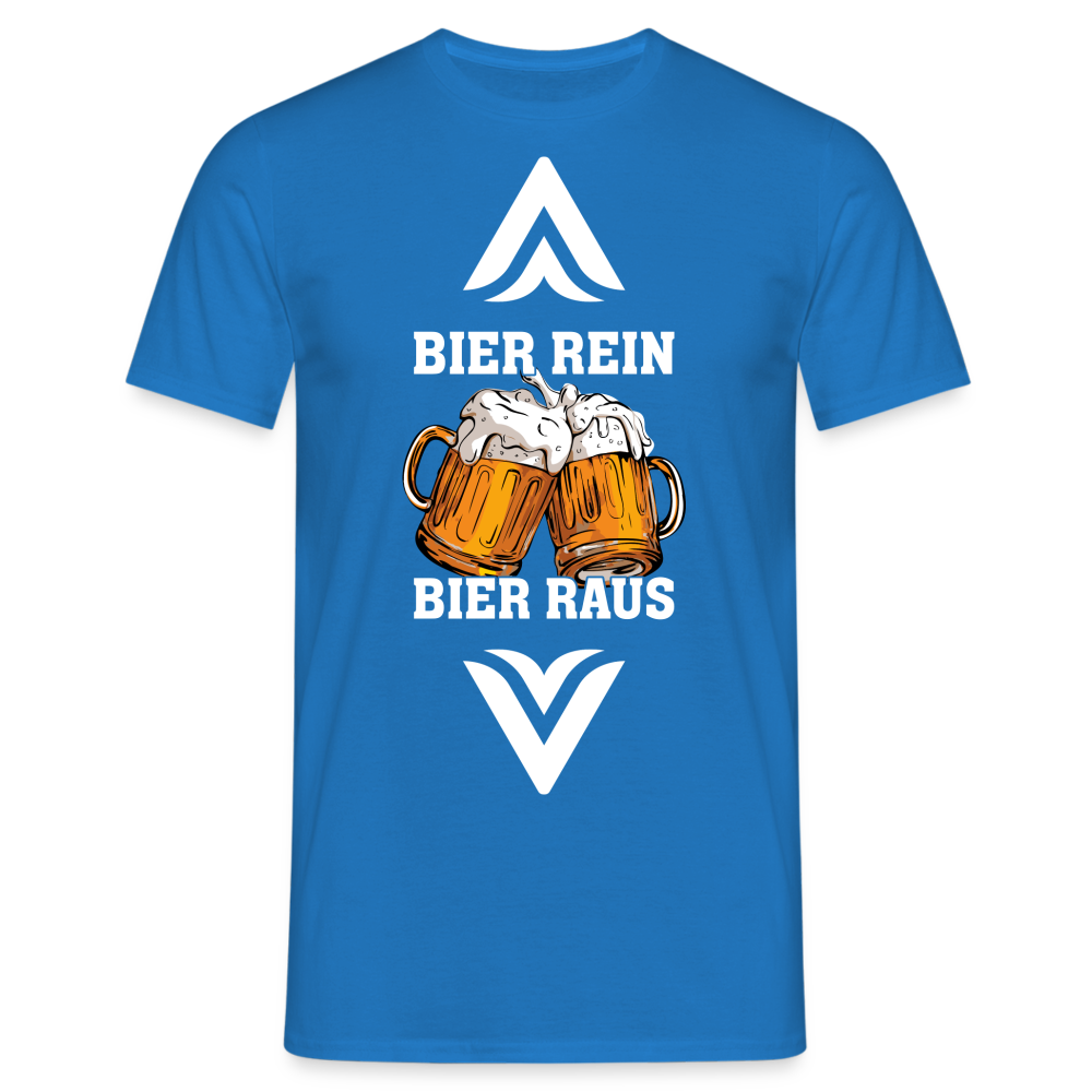 Bier Party Shirt - Bier Rein Bier Raus Lustiges Bier Trinker T-Shirt - Royalblau