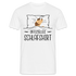 Hund im Bett Offizielles Schlafshirt Lustiges T-Shirt - weiß