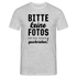 Bitte keine Fotos - bin krank geschrieben - Lustiges T-Shirt - Grau meliert