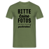 Bitte keine Fotos - bin krank geschrieben - Lustiges T-Shirt - Militärgrün