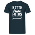 Bitte keine Fotos - bin krank geschrieben - Lustiges T-Shirt - Navy