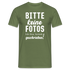 Bitte keine Fotos - bin krank geschrieben - Lustiges T-Shirt - Militärgrün