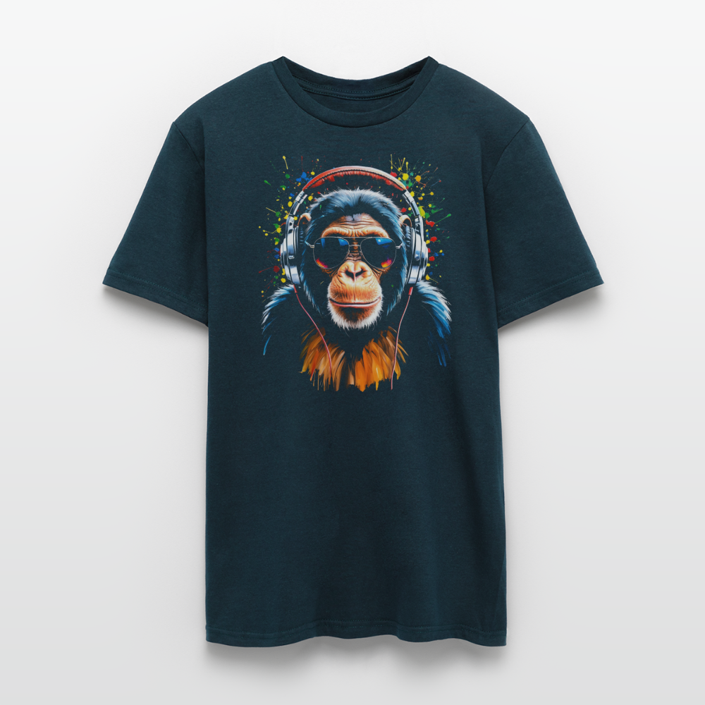 DJ Affe - Lustiges T-Shirt - Navy