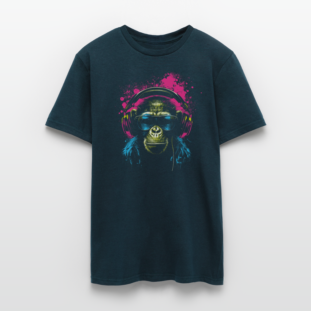 DJ Affe - Lustiges T-Shirt - Navy