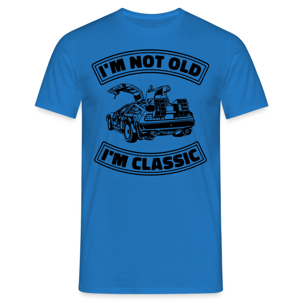 Geburtstag Retro Auto - Ich bin nicht Alt, Ich bin Klassiker - Not Old - Classic - Geschenk T-Shirt - Royalblau