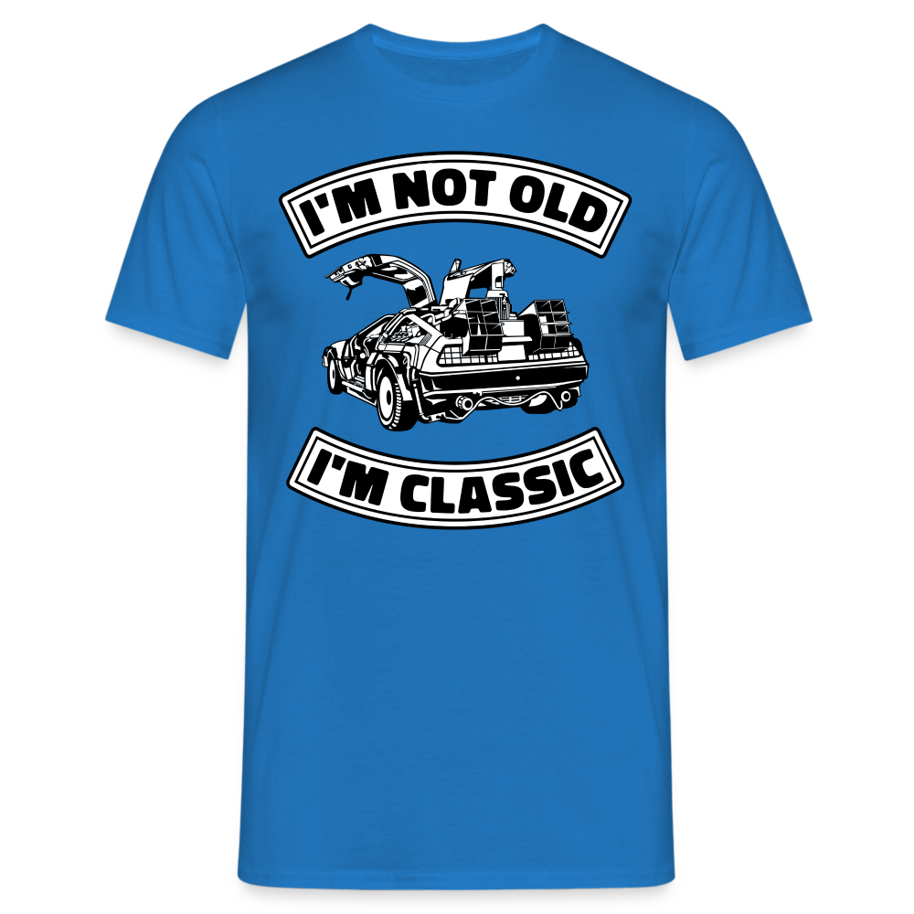 Geburtstag Retro Auto - Ich bin nicht Alt, Ich bin Klassiker - Not Old - Classic - Geschenk T-Shirt - Royalblau