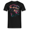 Cyberpunk Neon Gorilla Affe Sonnenbrille Kopfhörer - T-Shirt - Schwarz