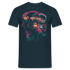 Cyberpunk Neon Gorilla Affe Sonnenbrille Kopfhörer - T-Shirt - Navy