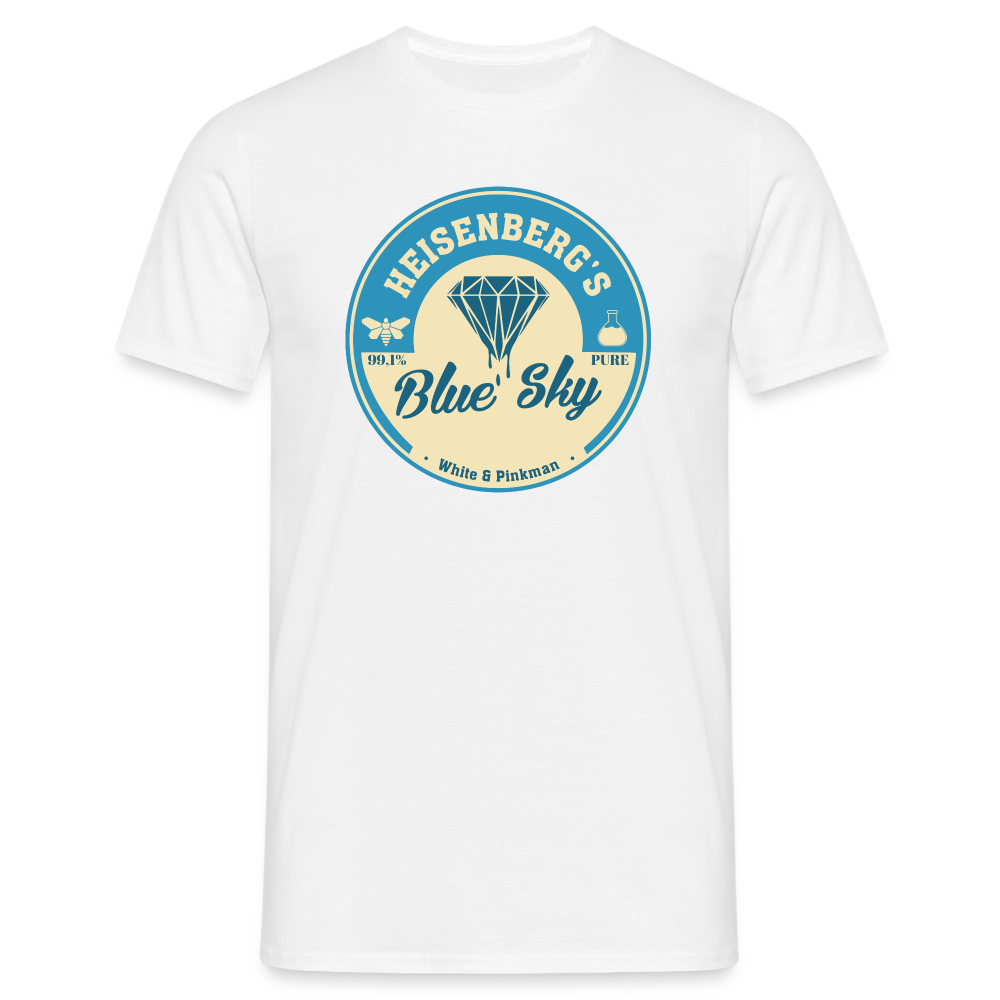 Walt Heisenbergs Blue Sky - White & Pinkman Lustiges T-Shirt - Weiß