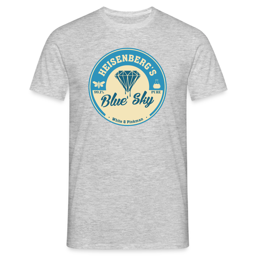 Walt Heisenbergs Blue Sky - White & Pinkman Lustiges T-Shirt - Grau meliert