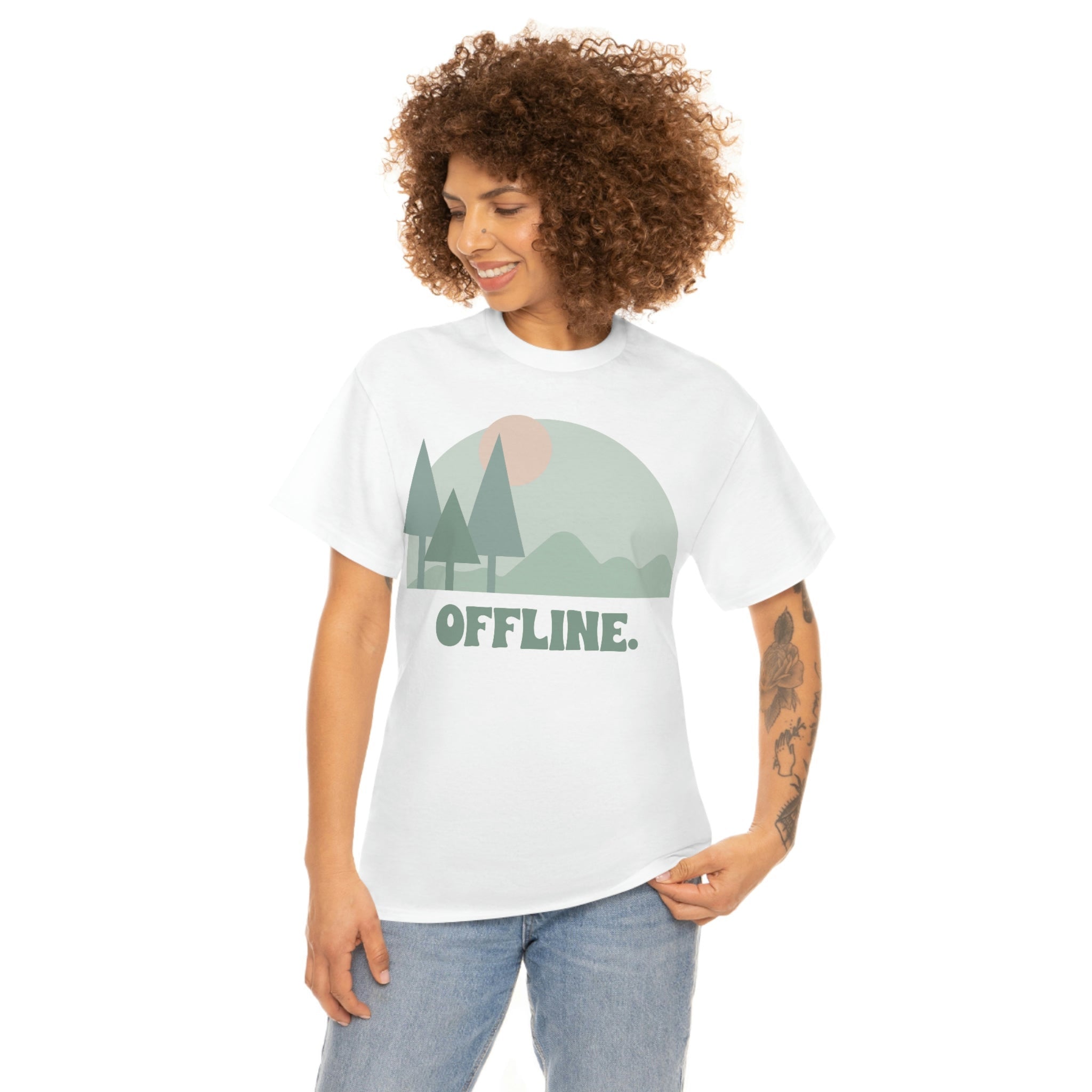 Mountains Nature OFFLINE - Nature lovers and mountain lovers T-Shirt