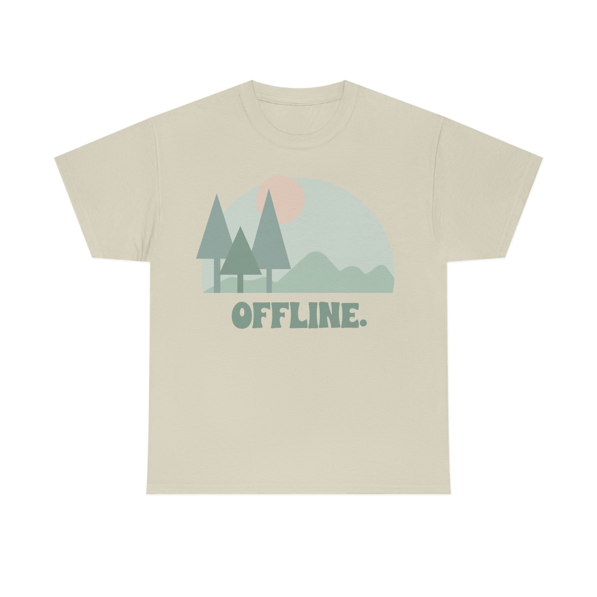 Mountains Nature OFFLINE - Nature lovers and mountain lovers T-Shirt