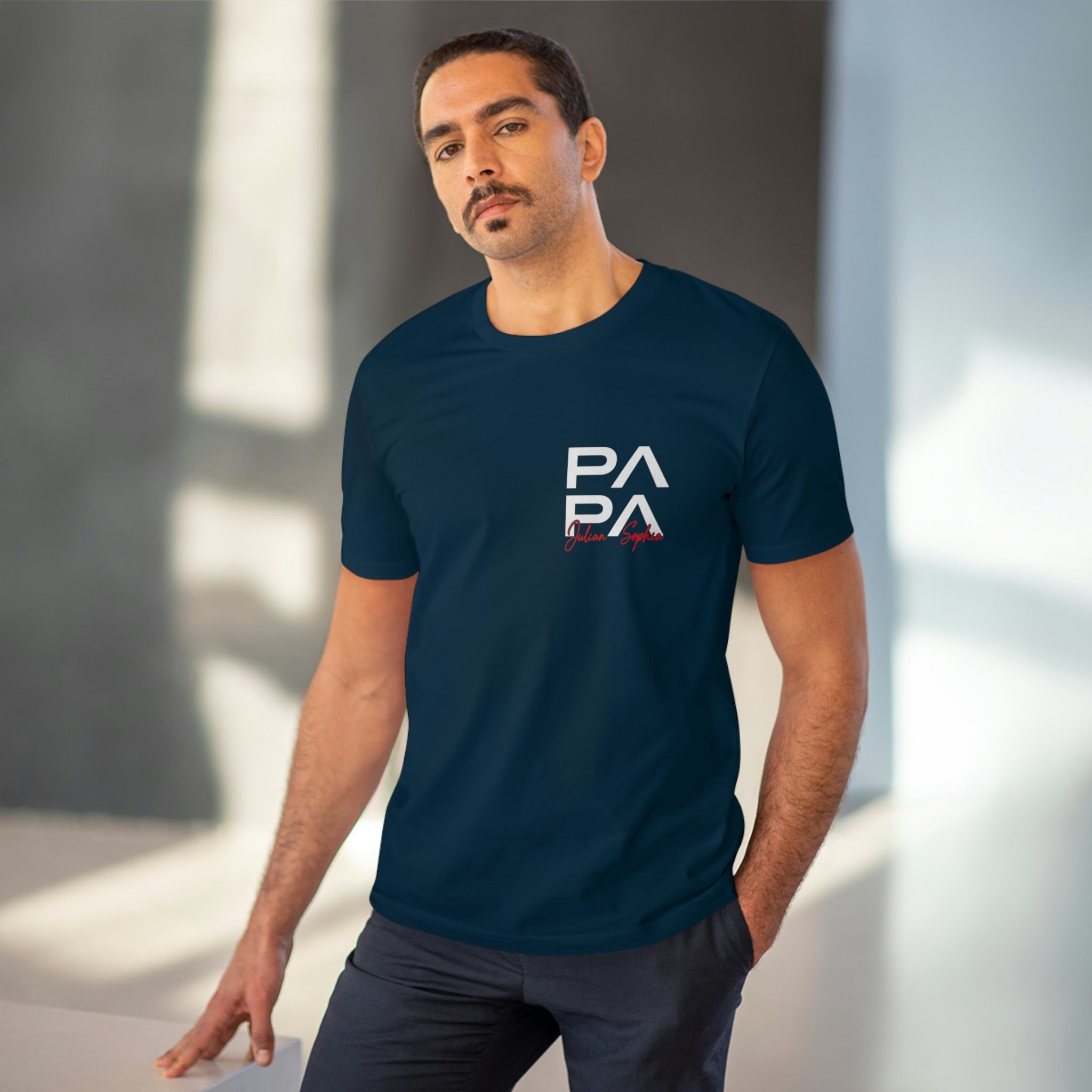 Papa Shirt Personalisierbar - Vatertag Geschenk T-Shirt